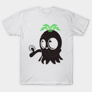 black ghost boo! cute and happy design T-Shirt